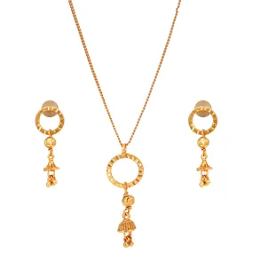 Ring Jhumka Trendy Pendant Set With Chain