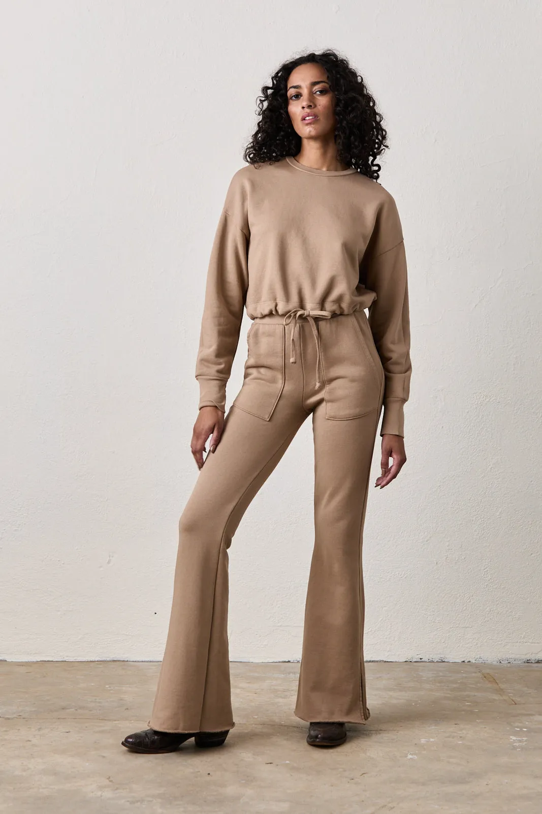 RUSTY SIDE SLIT FLAIR PANTS / BUNGALOW