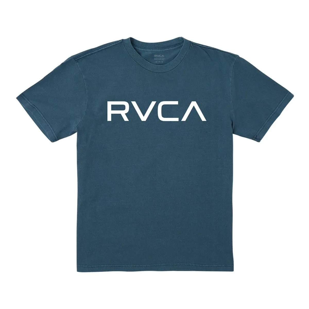 RVCA Tee - Duck Blue - White Logo