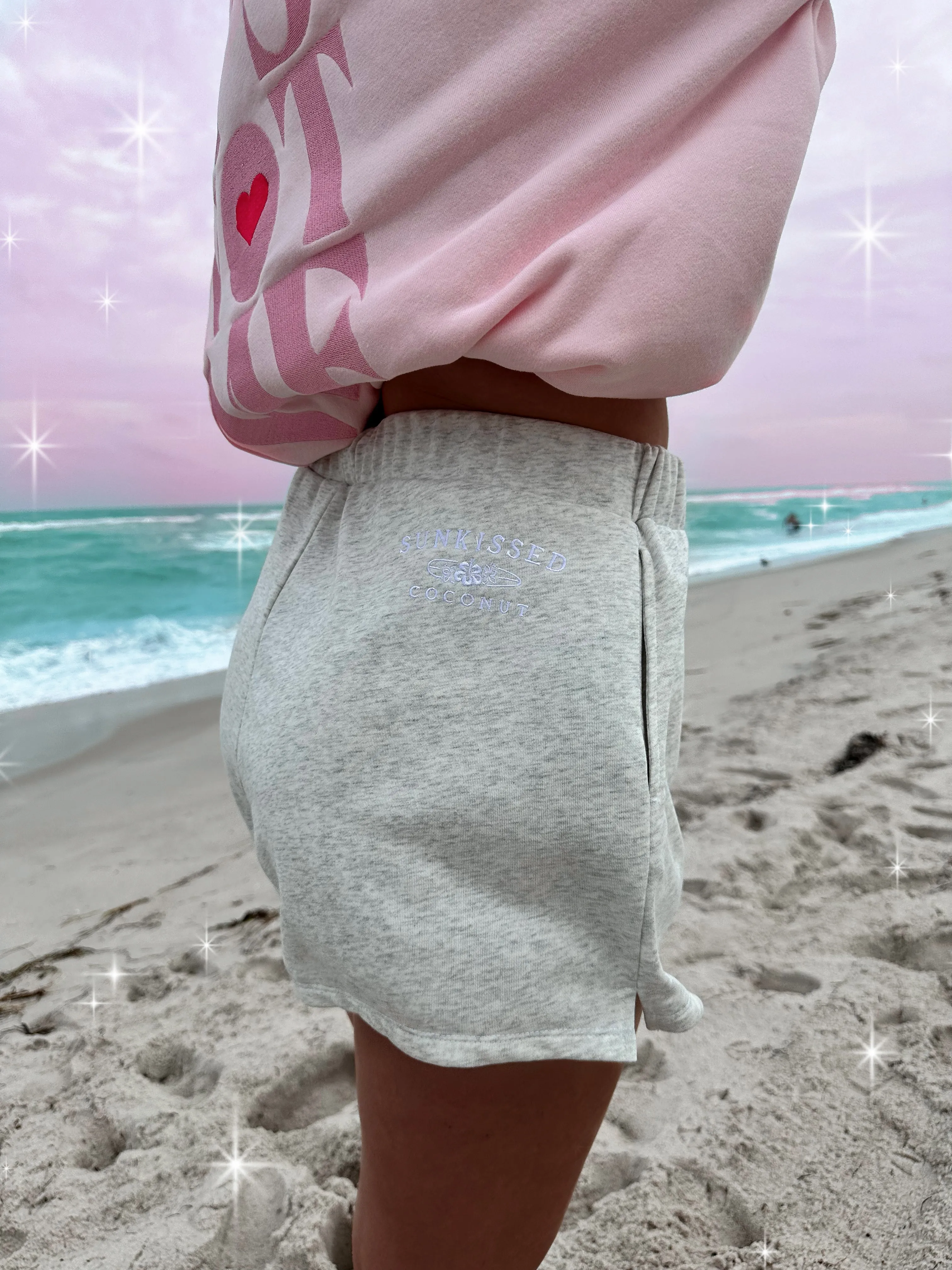 Salty Grey Lightweight Logo Shorts