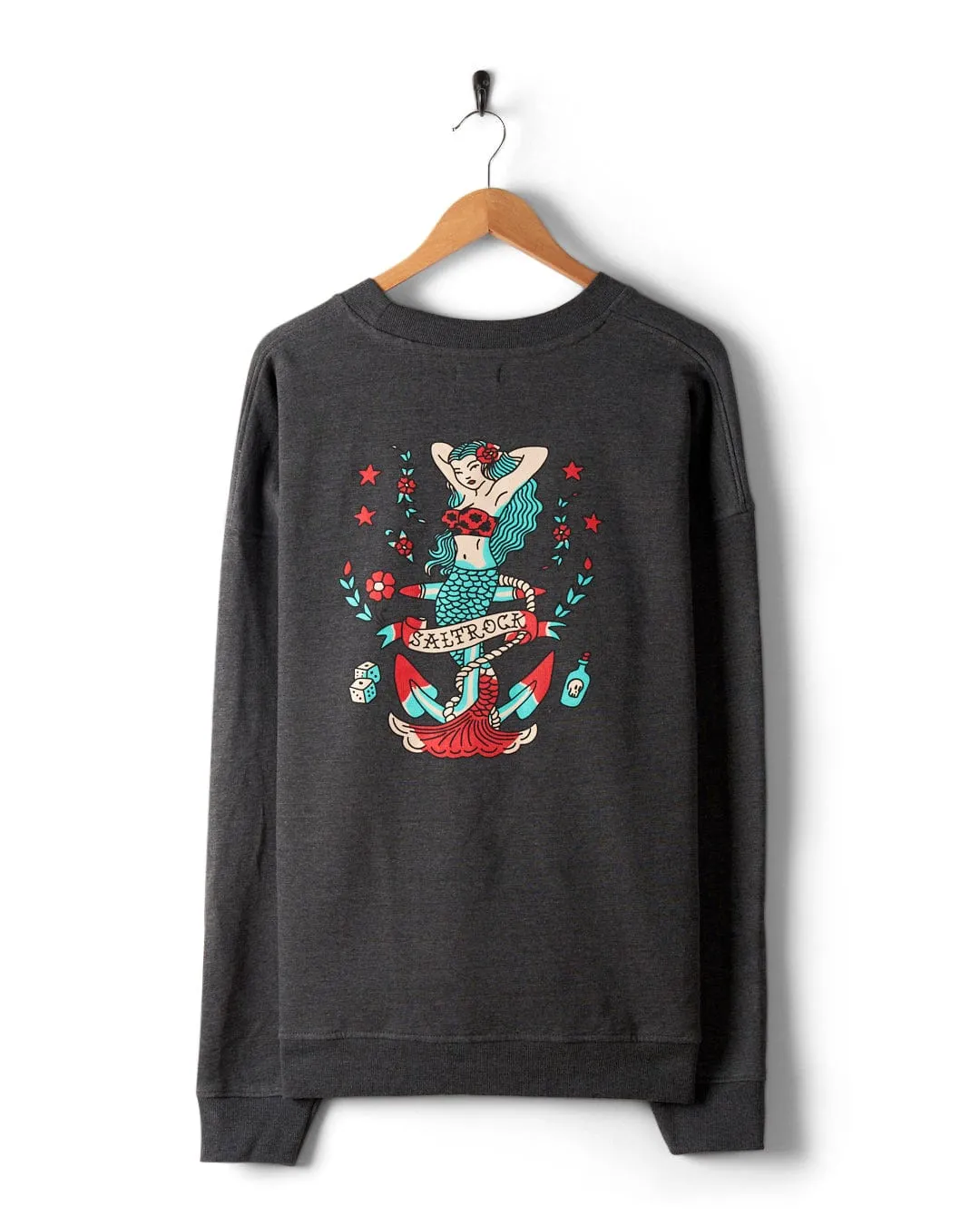 Mens Dark Grey Sea Siren Sweatshirt - Stylish & Comfortable