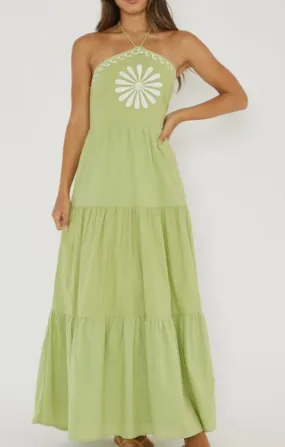 Serene Flower Maxi Dress