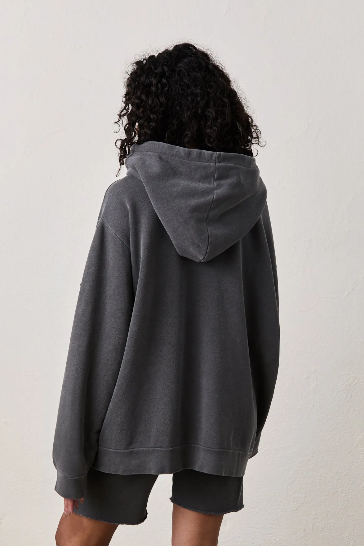 SIENNA OVERSIZED HOODY / FADED BLACK