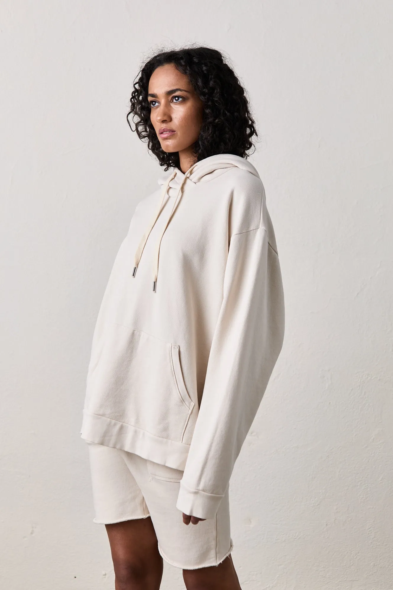 SIENNA OVERSIZED HOODY / PARCHMENT