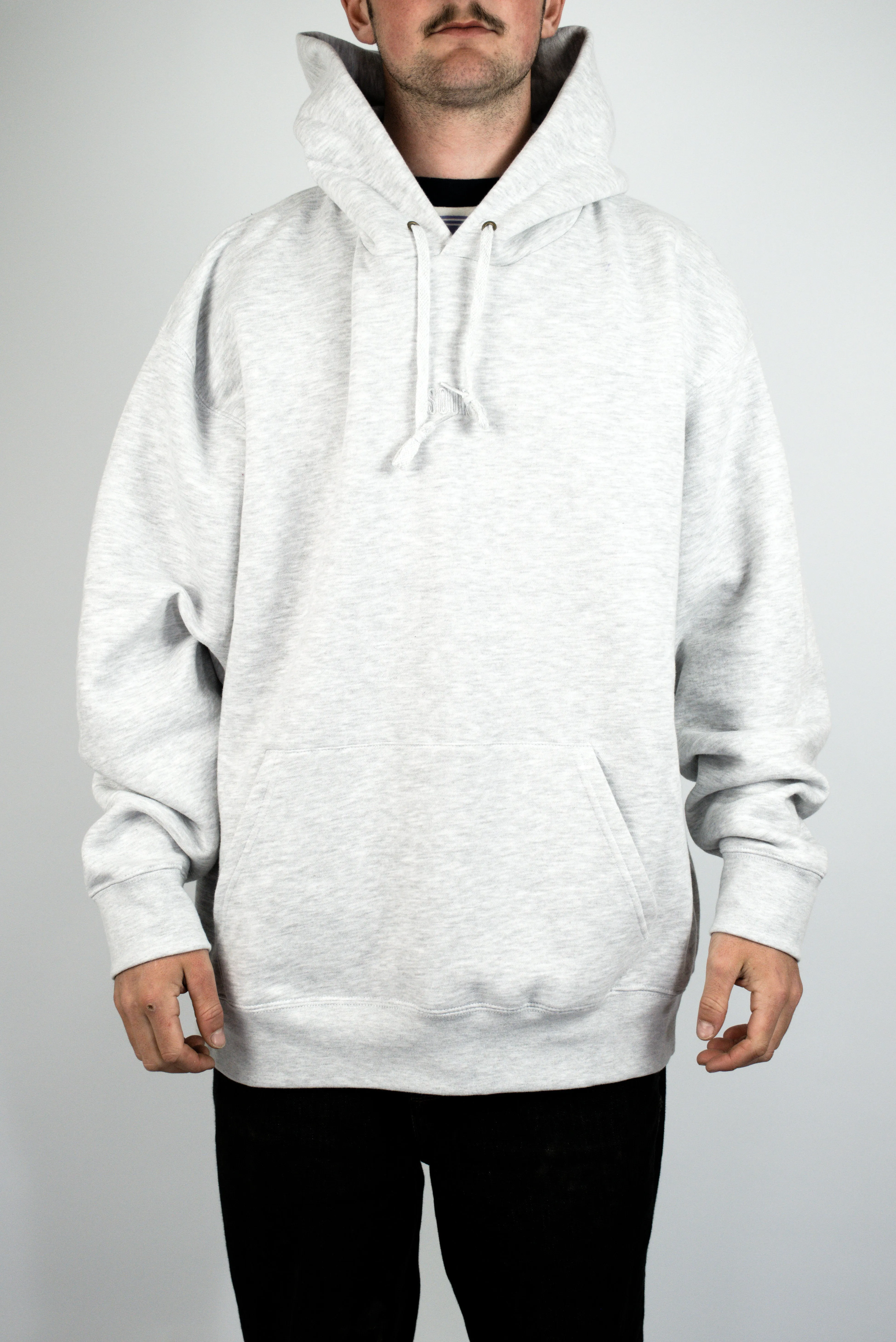 Sour Solution - Lines Hoody - Heather Grey