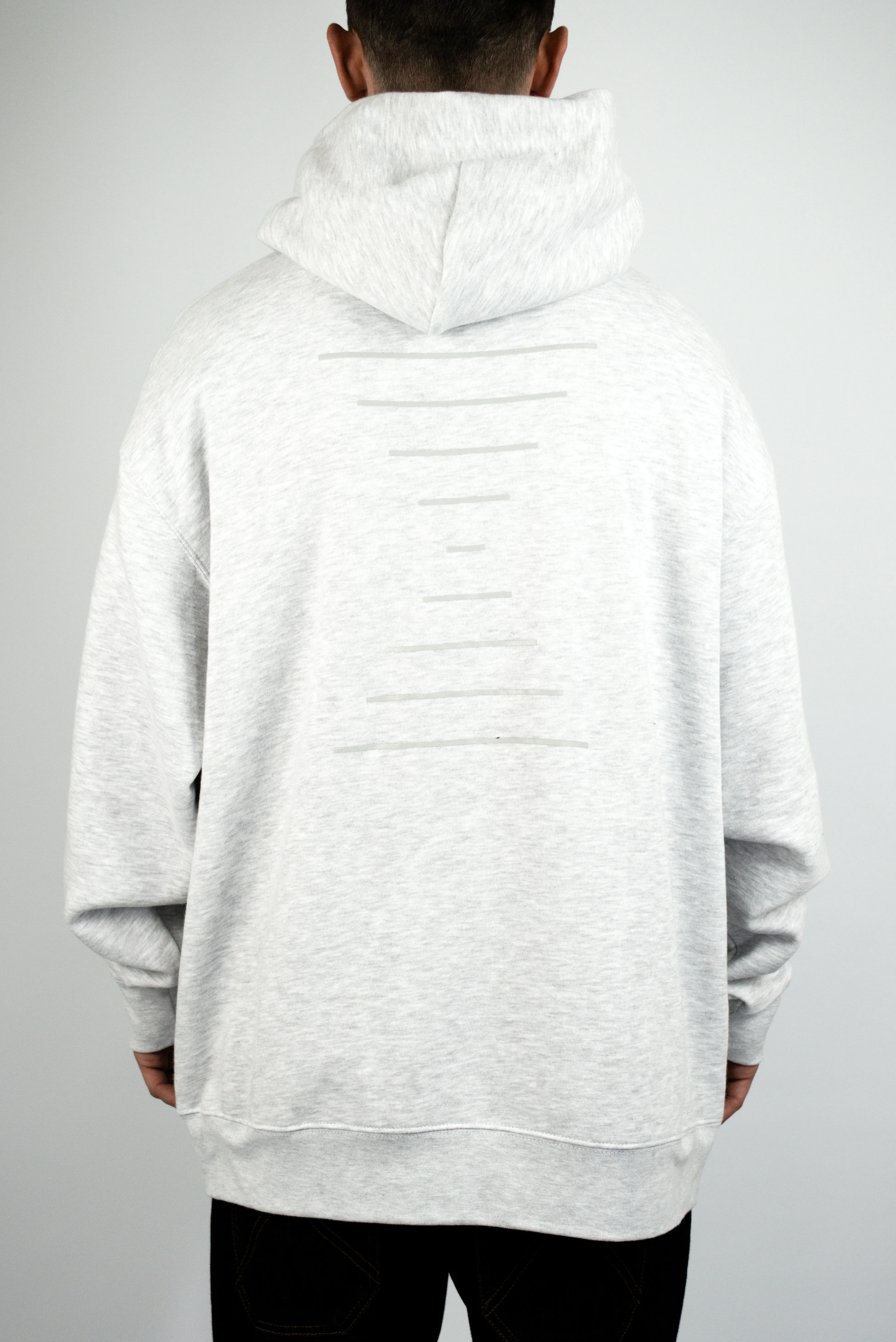 Sour Solution - Lines Hoody - Heather Grey