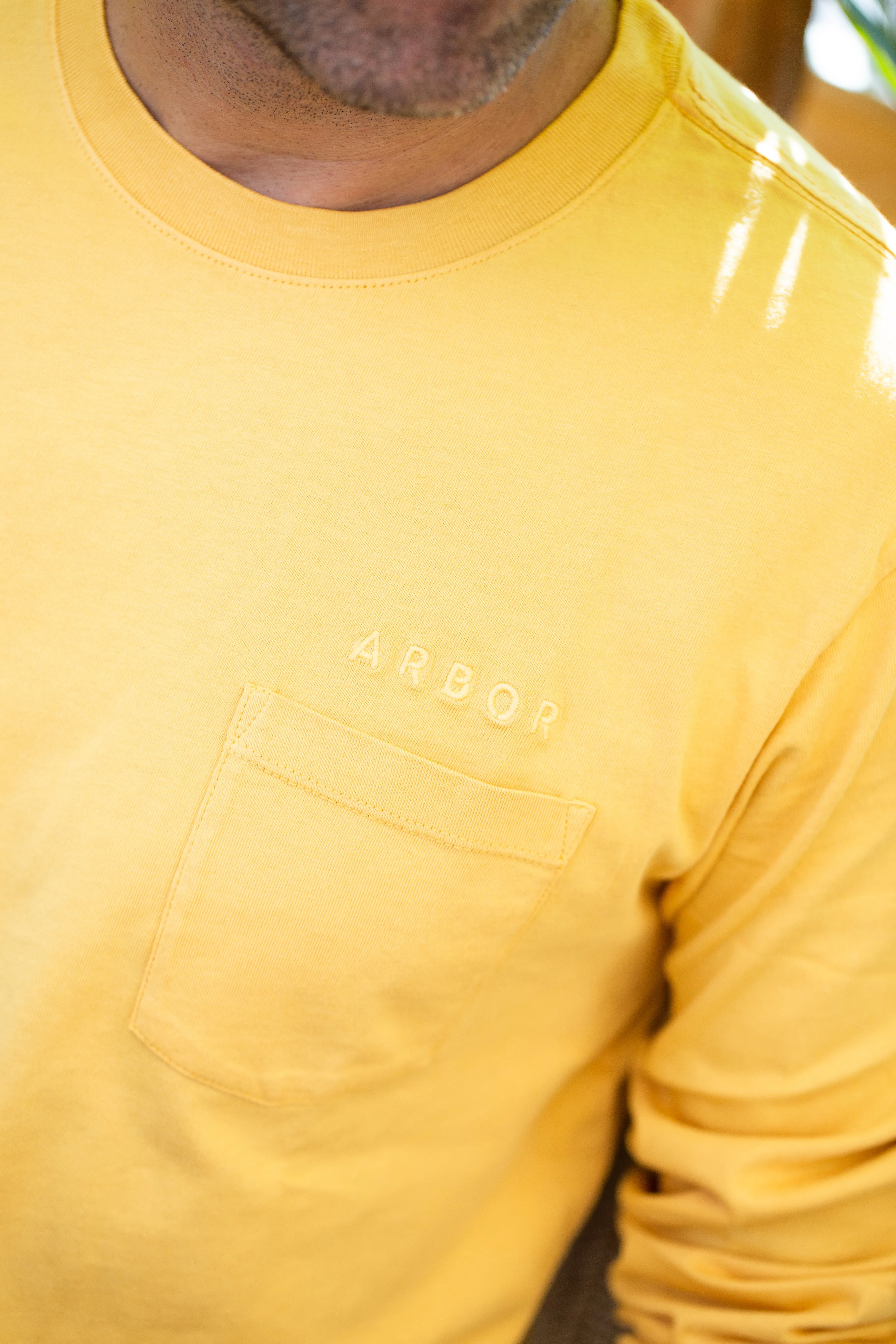 Surplus Long Sleeve Pocket Tee - Mustard