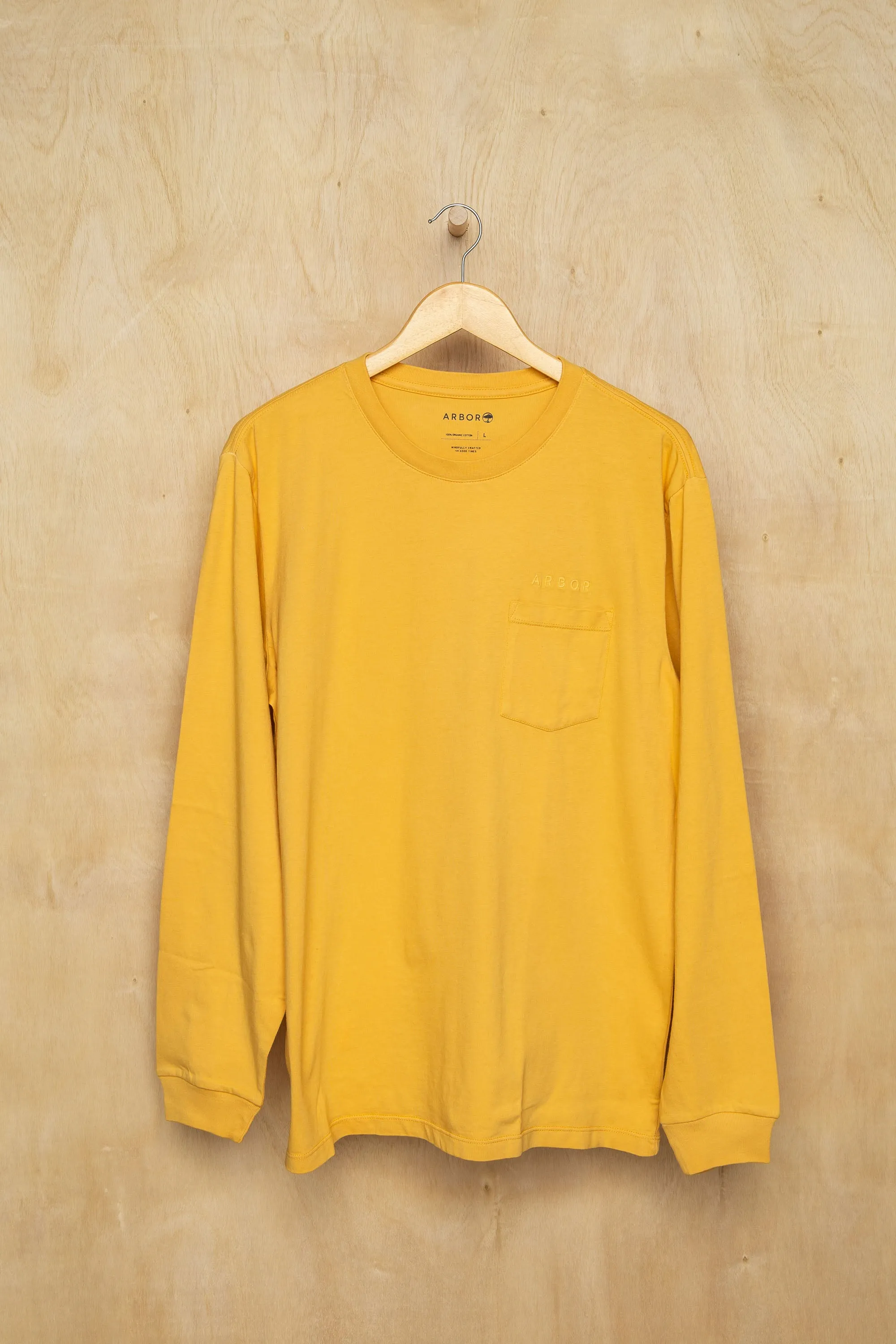 Surplus Long Sleeve Pocket Tee - Mustard