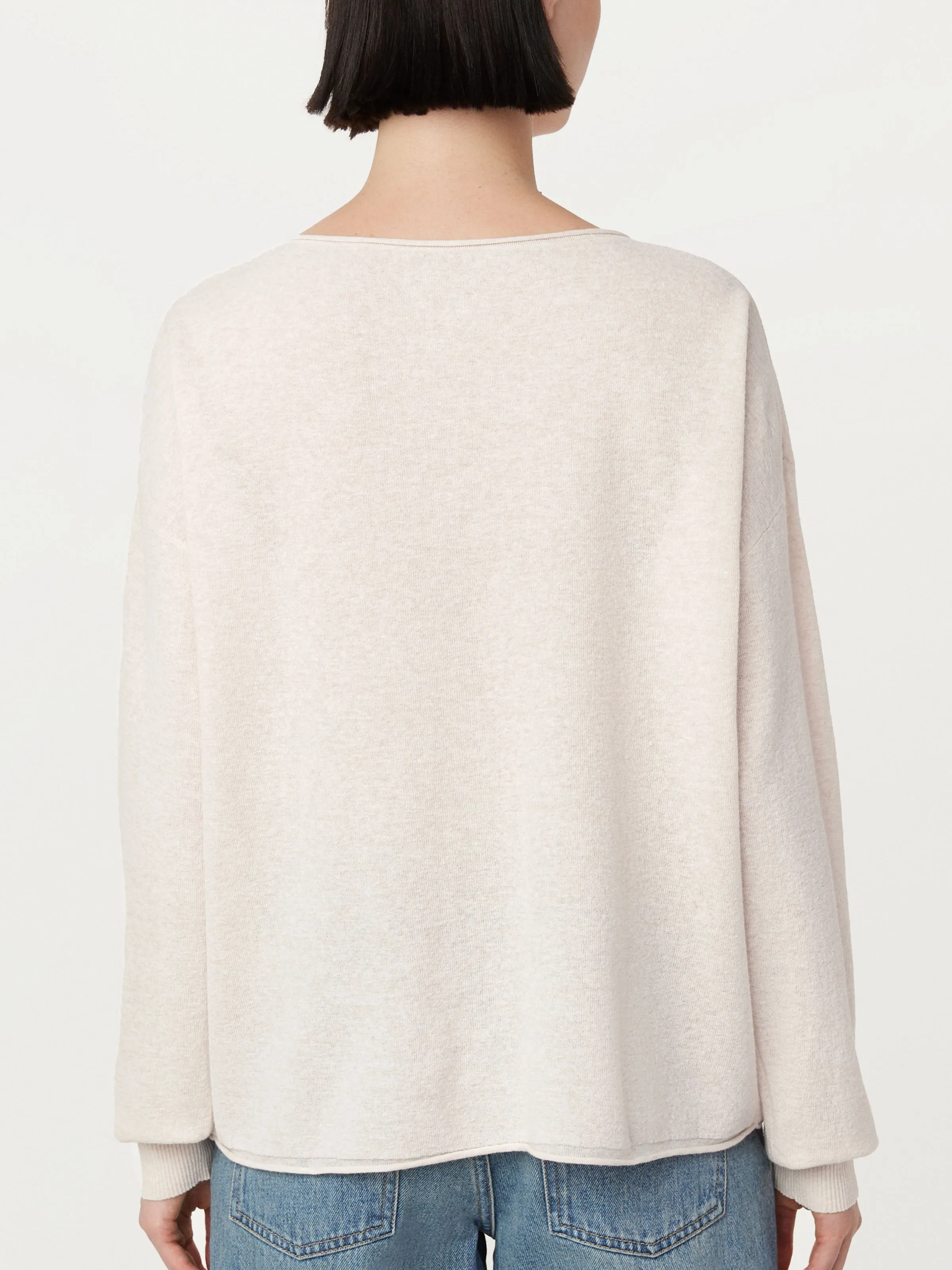 The Lightweight Crewneck Sweater in Light Oatmeal