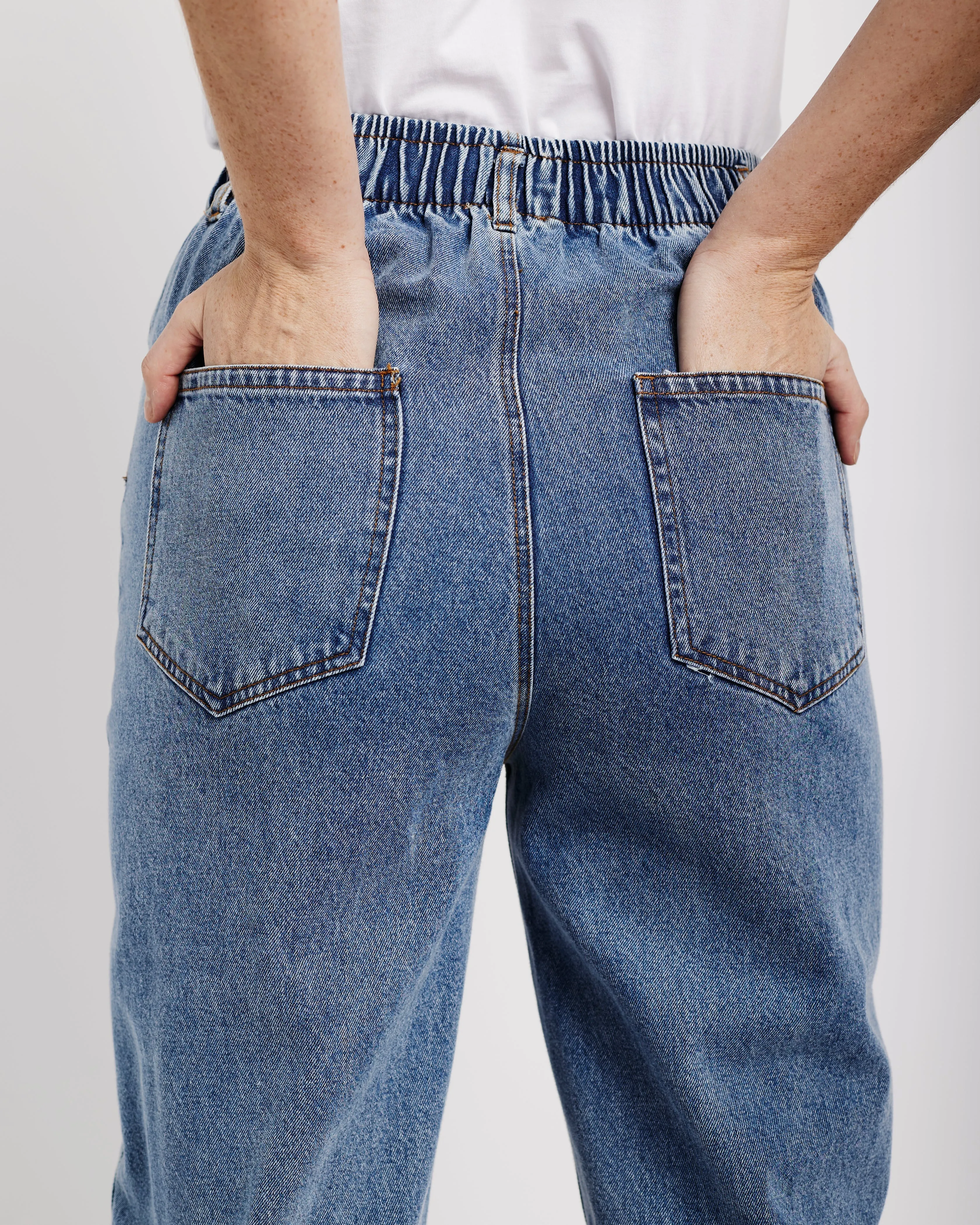 The Piecrust Jean in Denim