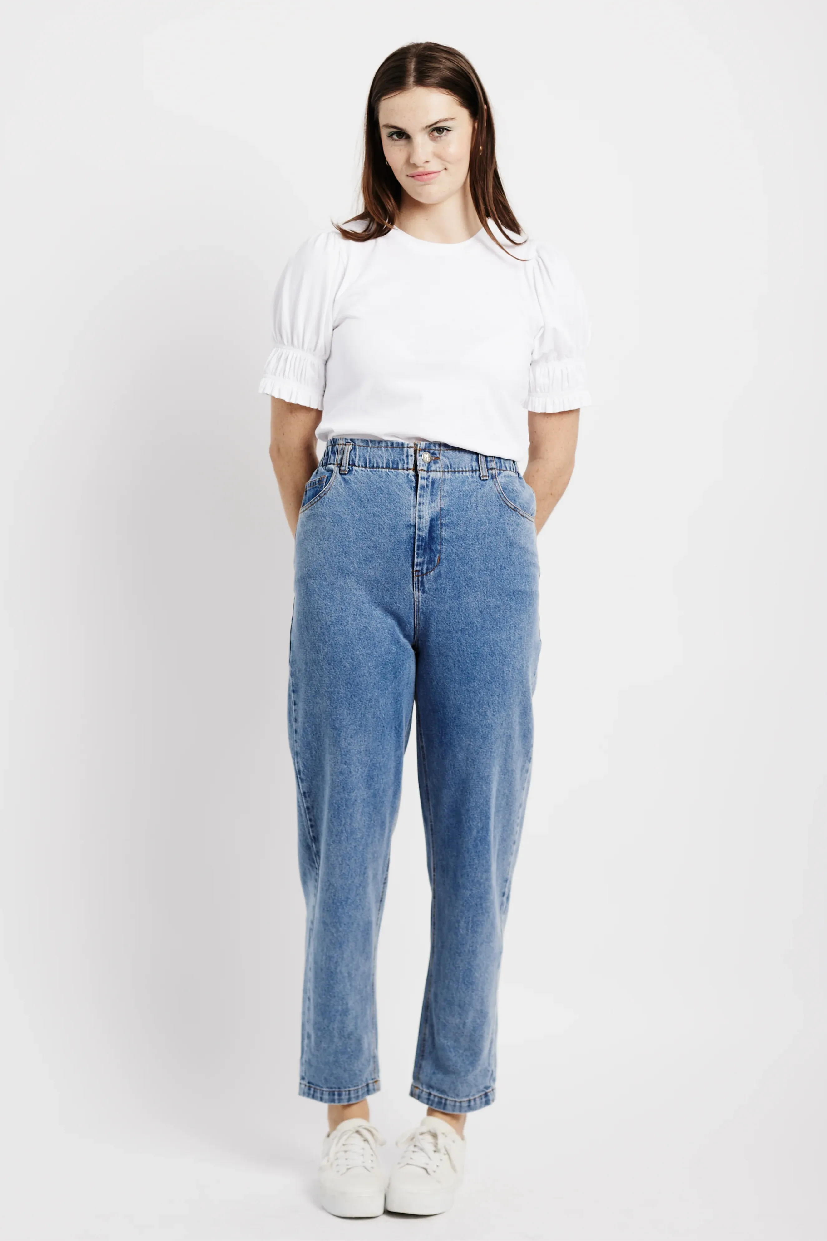 The Piecrust Jean in Denim