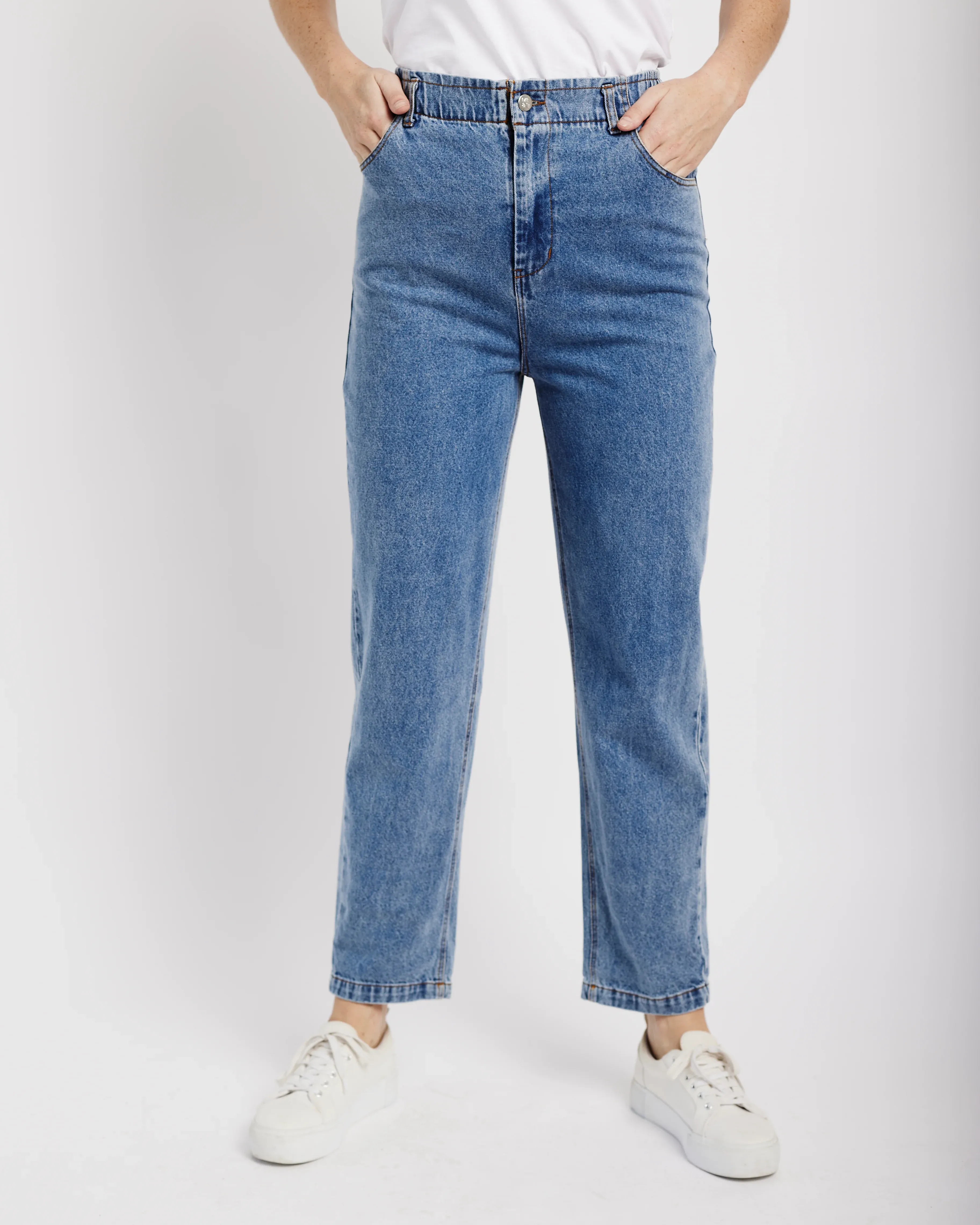 The Piecrust Jean in Denim