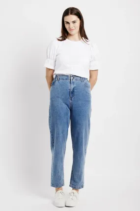 The Piecrust Jean in Denim