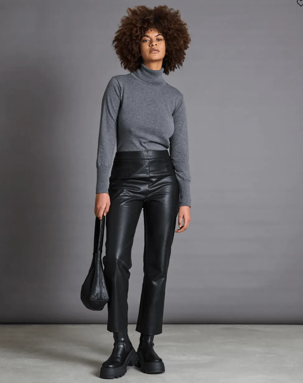 THE VEGAN COATED PANTS