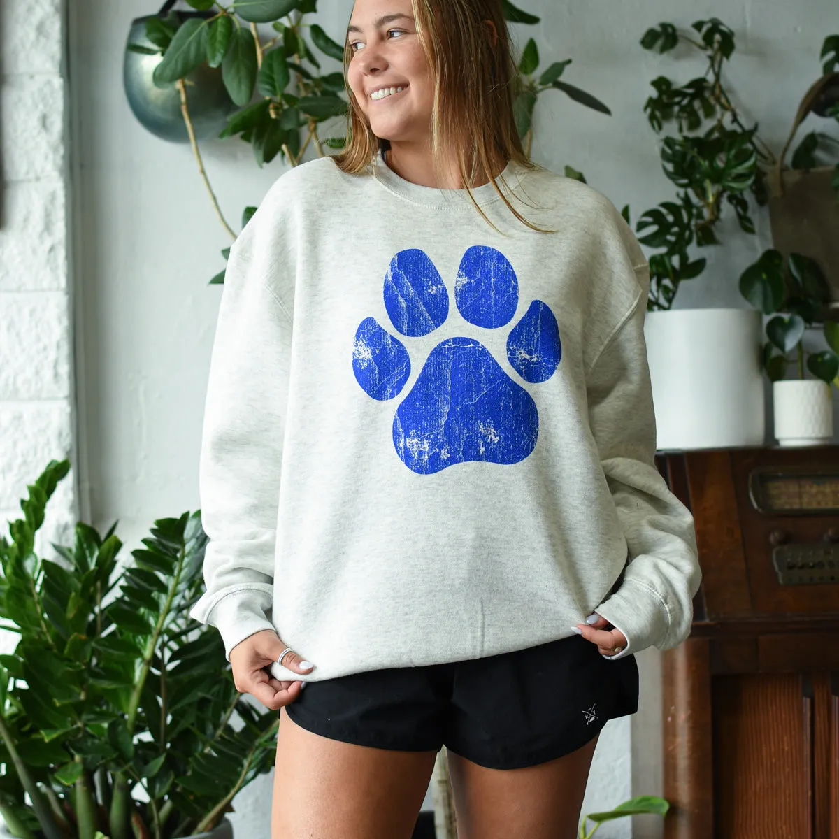 The Vintage Pawsome Crewneck Sweatshirt