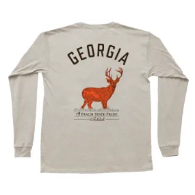 Topo Deer Long Sleeve Pocket Tee