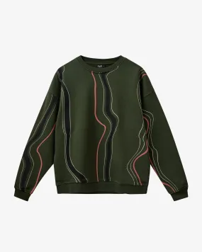 Optimized Army Green Wave Sweat ONeck