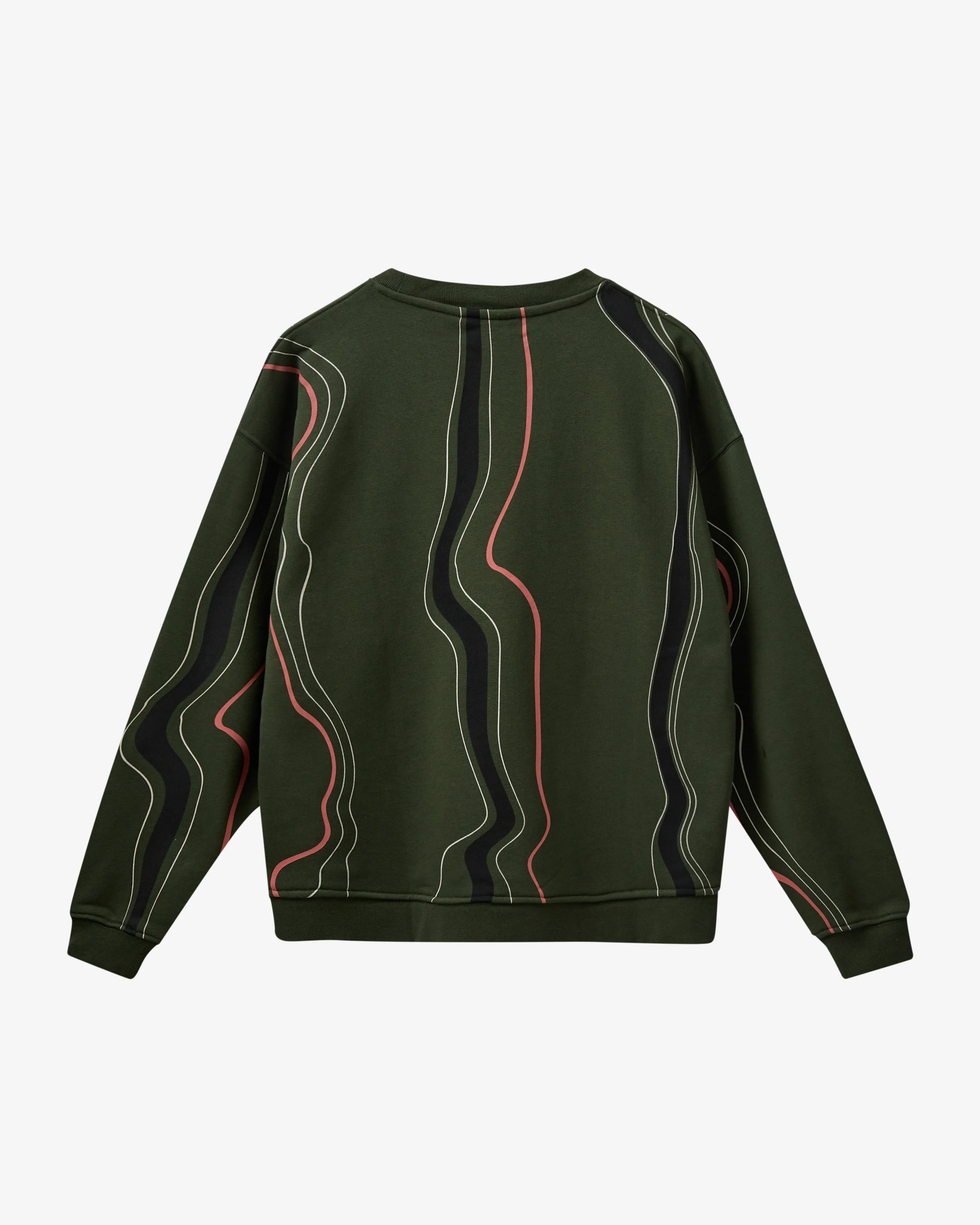 Optimized Army Green Wave Sweat ONeck