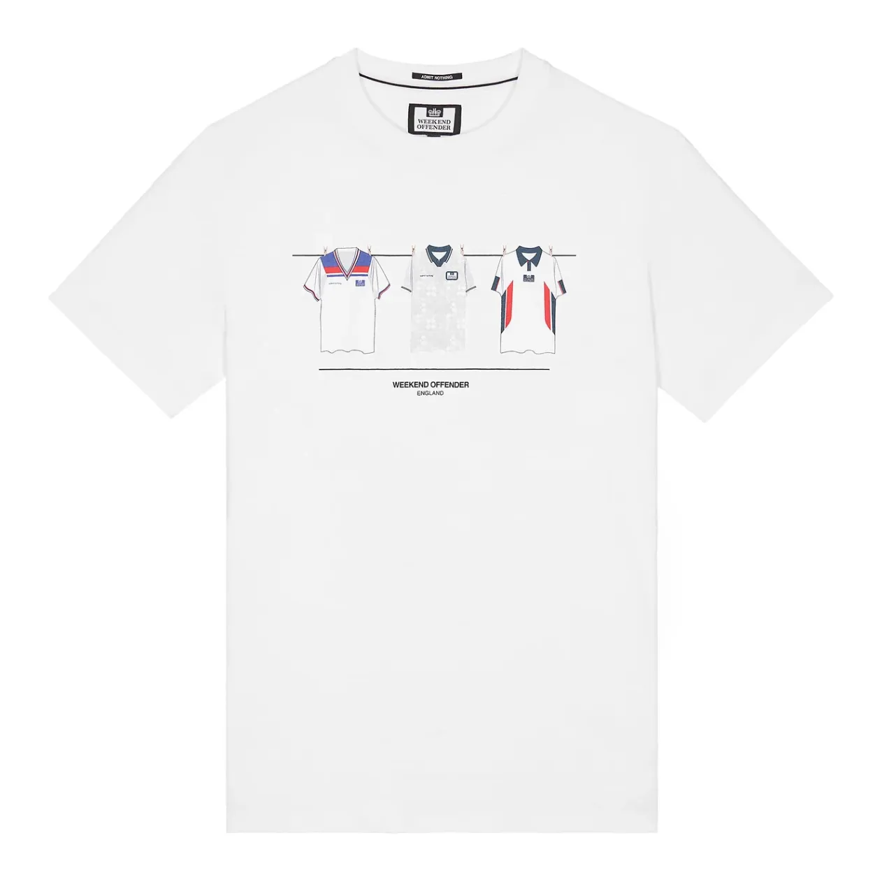 Weekend Offender - England Home White - T-Shirt