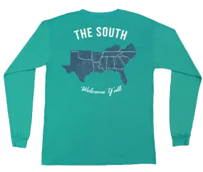 Welcome Y'all Long Sleeve Pocket Tee