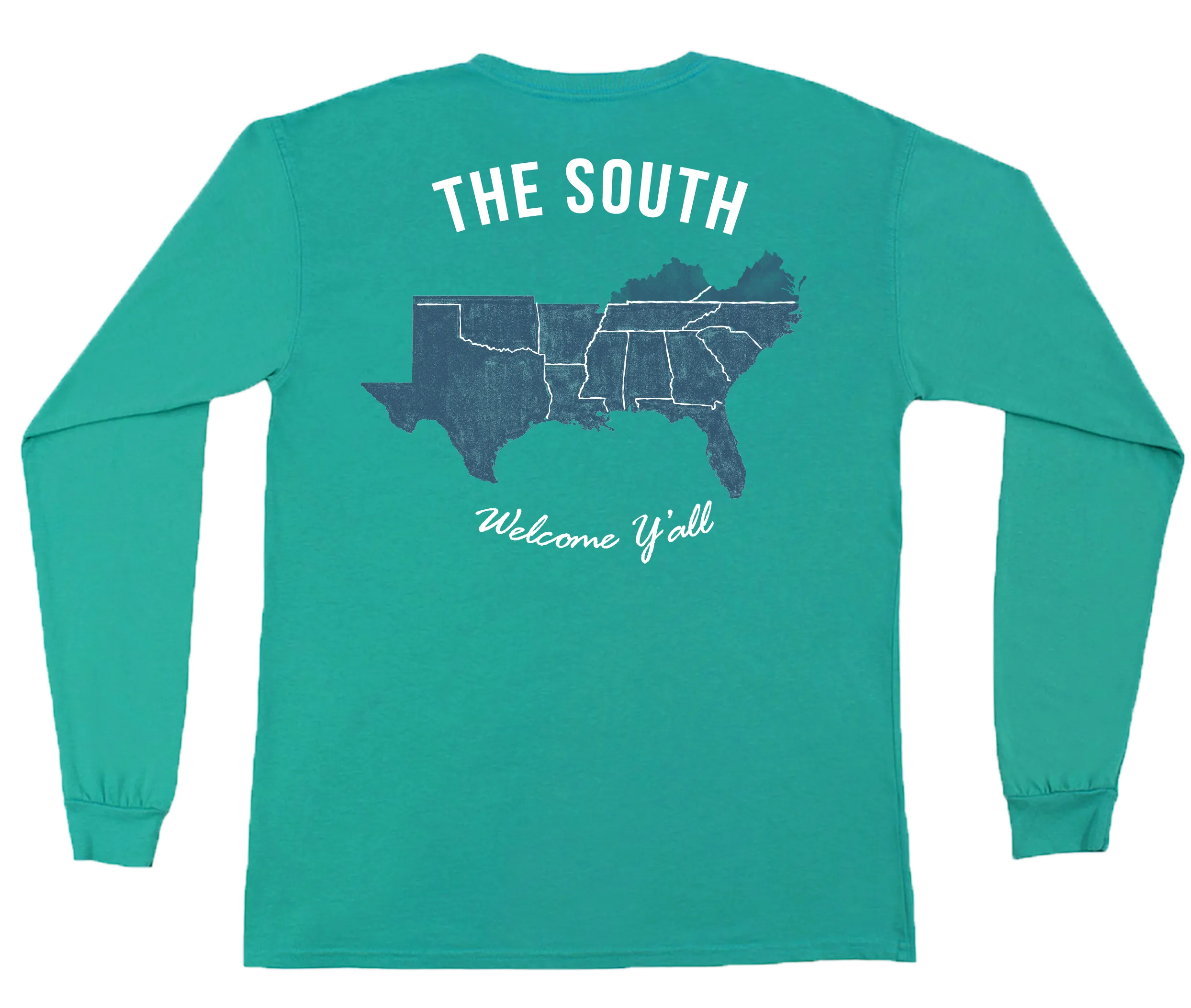 Welcome Y'all Long Sleeve Pocket Tee